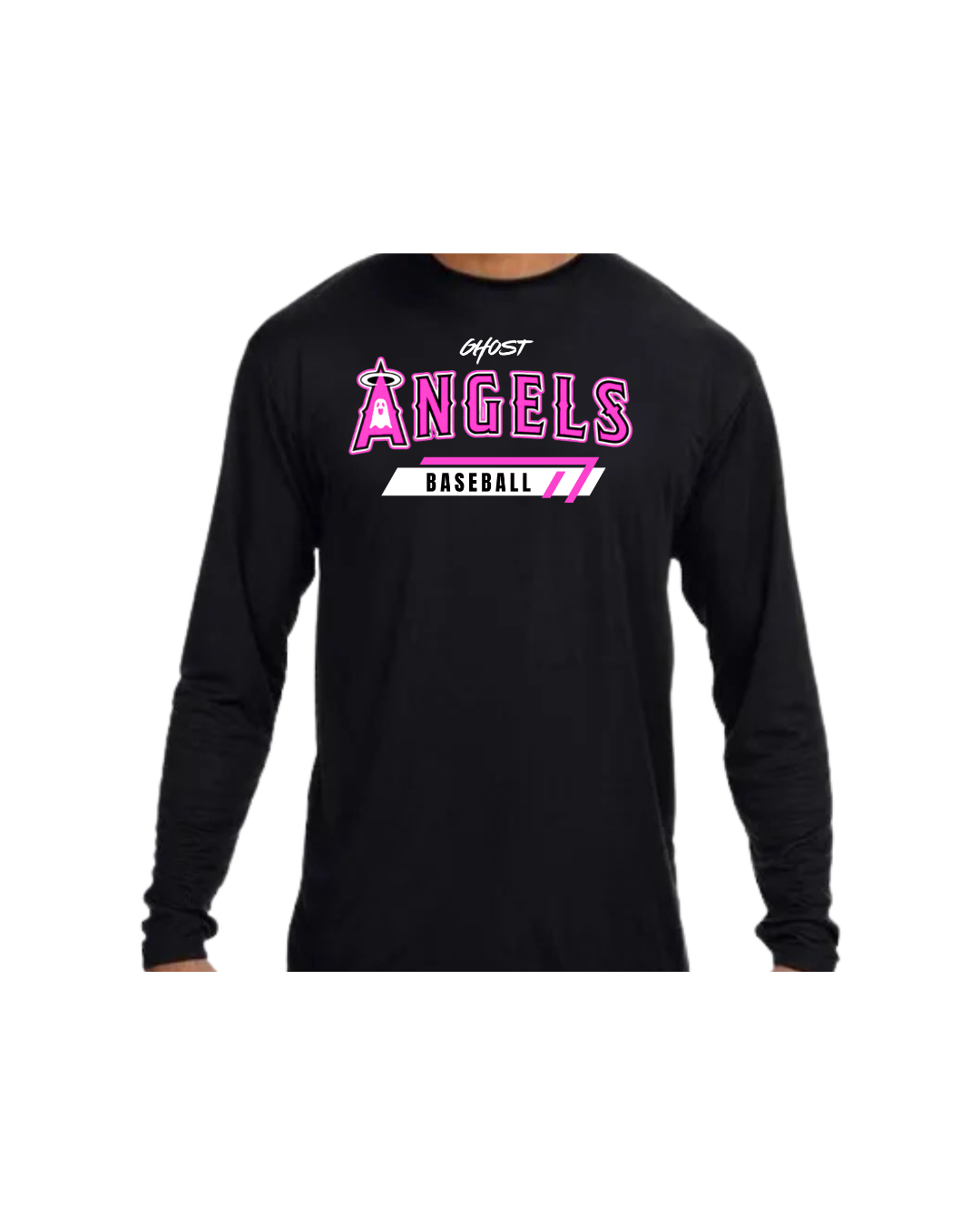Ghost Angels Baseball Long Sleeve